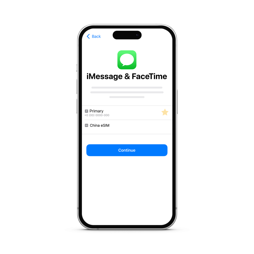 select line for imessage